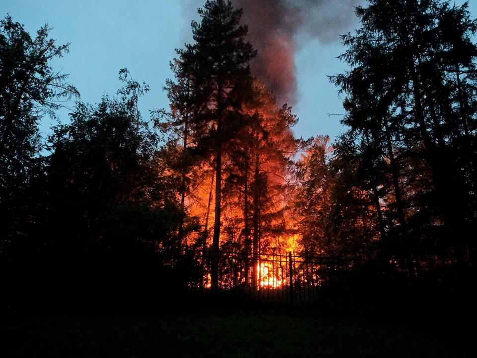 Пациентов санатория на Молоковке под Читой ранним утром эвакуировали из-за пожара